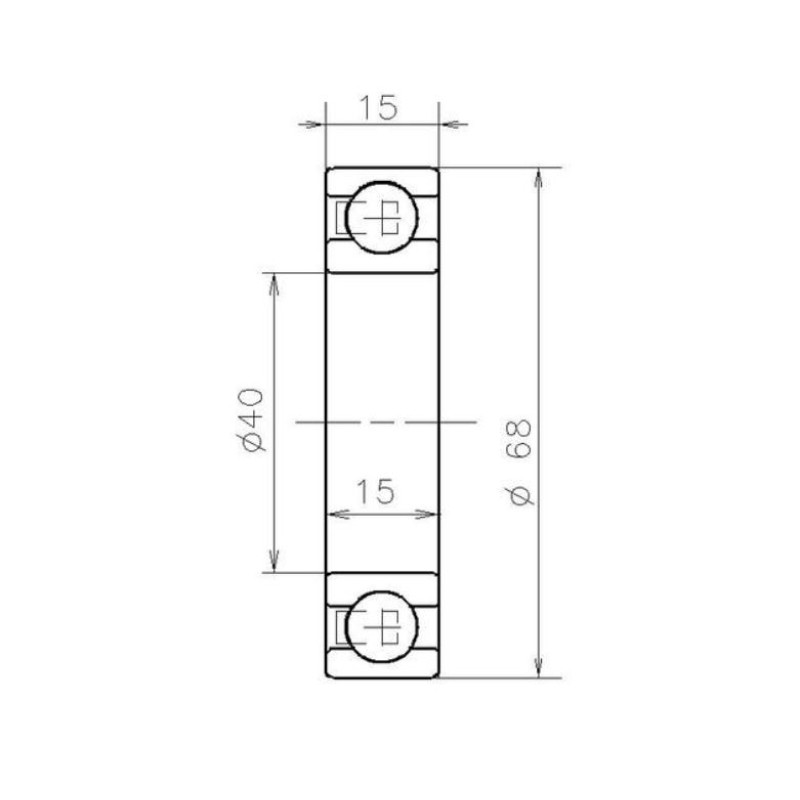 Подшипник AB12831 SNR Франция размер 40х68х15
