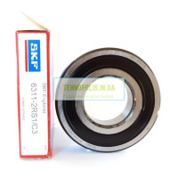 6311 2RS1 C3 SKF Кульковий однорядний радіальний підшипник