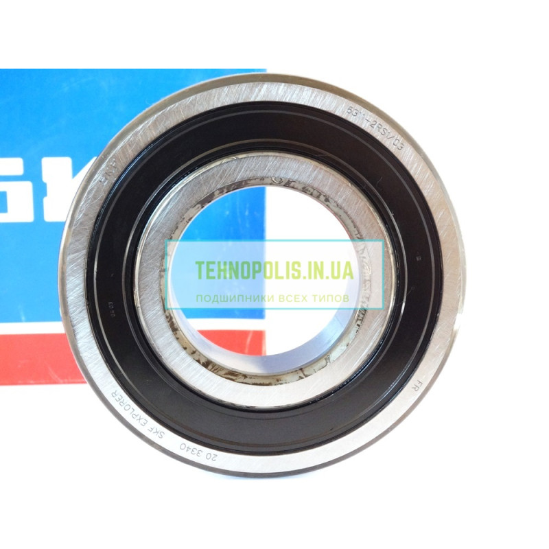 6311 2RS1 C3 SKF Кульковий однорядний радіальний підшипник
