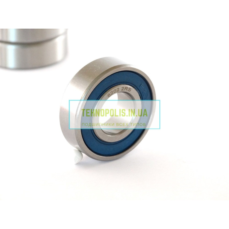 6202 2RS (180202)  Кульковий однорядний радіальний підшипник