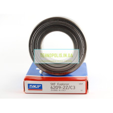 6209 2Z C3 SKF Кульковий однорядний радіальний підшипник