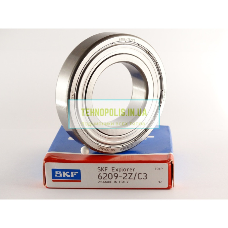6209 2Z C3 SKF Кульковий однорядний радіальний підшипник