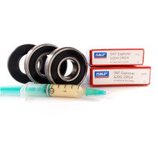 Підшипники для пральної машини Ariston 6204-6205, сальник 30*52*10/12, мастило 2 мл SKF