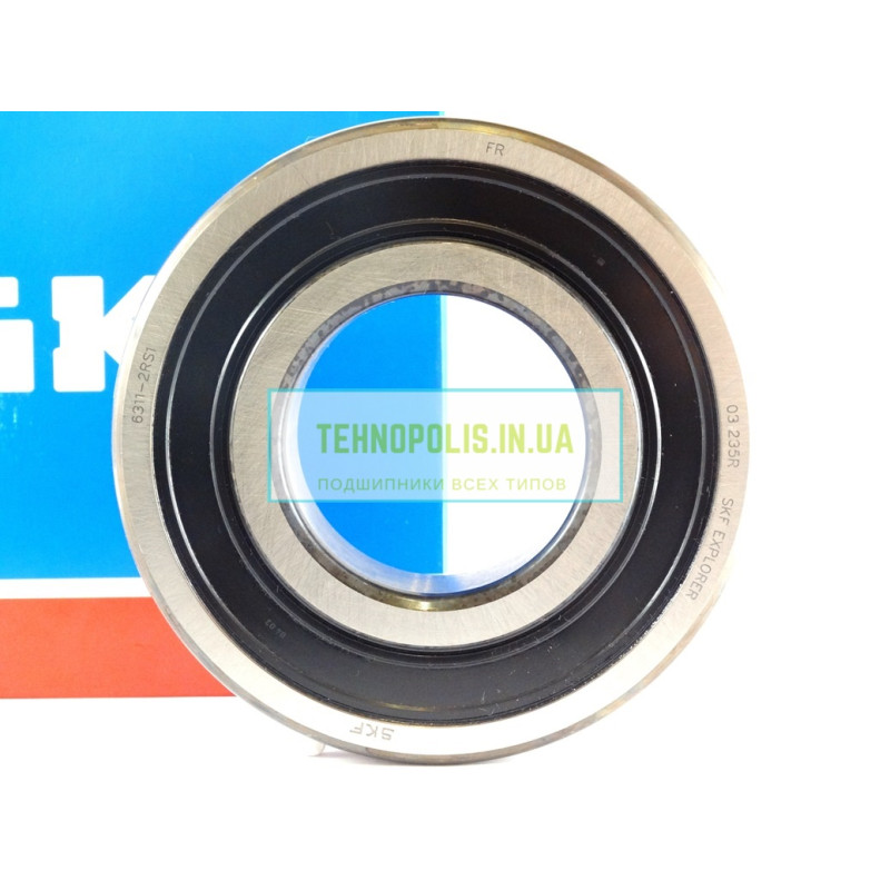 6311 2RS1 SKF Кульковий однорядний радіальний підшипник