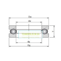 51204 (8204) 20 ГПЗ Шариковый однорядный упорный подшипник