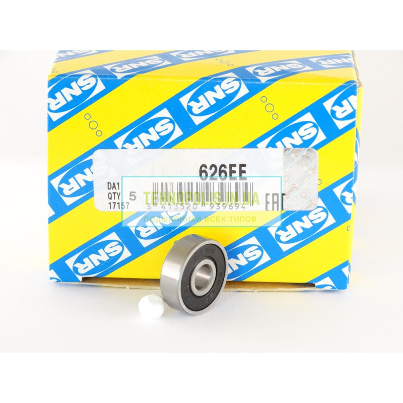 626 EE (180026) SNR Шариковый однорядный радиальный подшипник