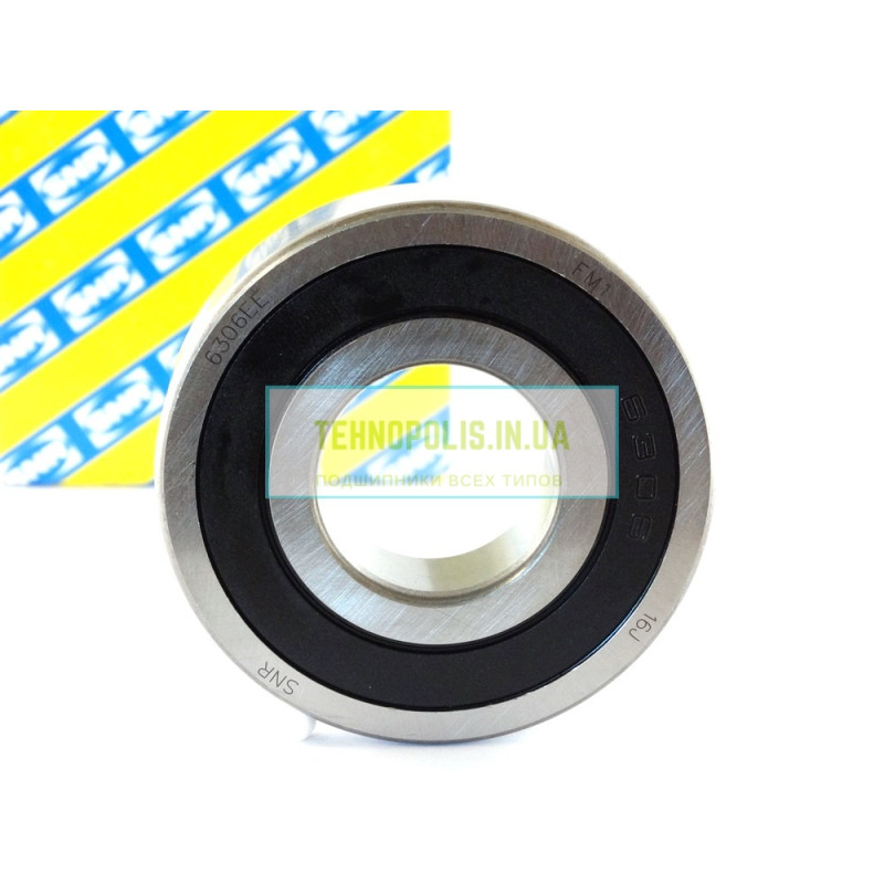 6306 EE (180306) SNR Кульковий однорядний радіальний підшипник