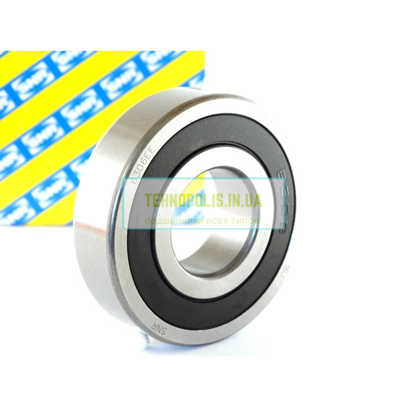 6306 EE (180306) SNR Кульковий однорядний радіальний підшипник