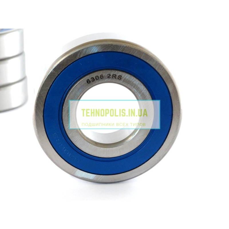 6306 2RS (180306) Китай  Шариковый однорядный радиальный подшипник