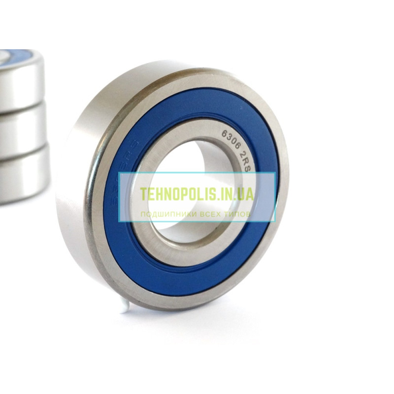 6306 2RS (180306) Китай  Шариковый однорядный радиальный подшипник