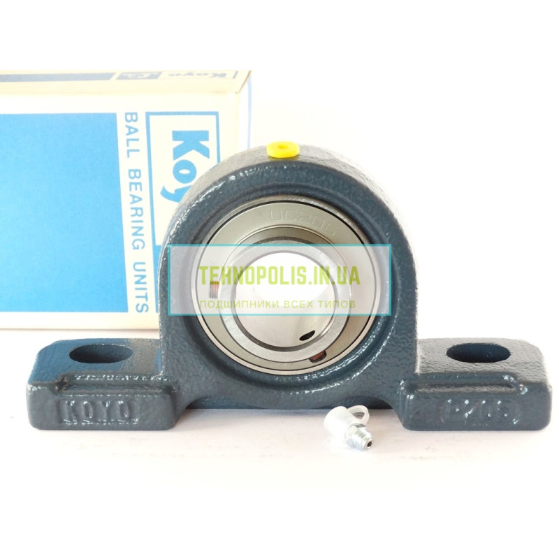 UCP 206J KOYO Кульковий підшипник в литому чавунному корпусі