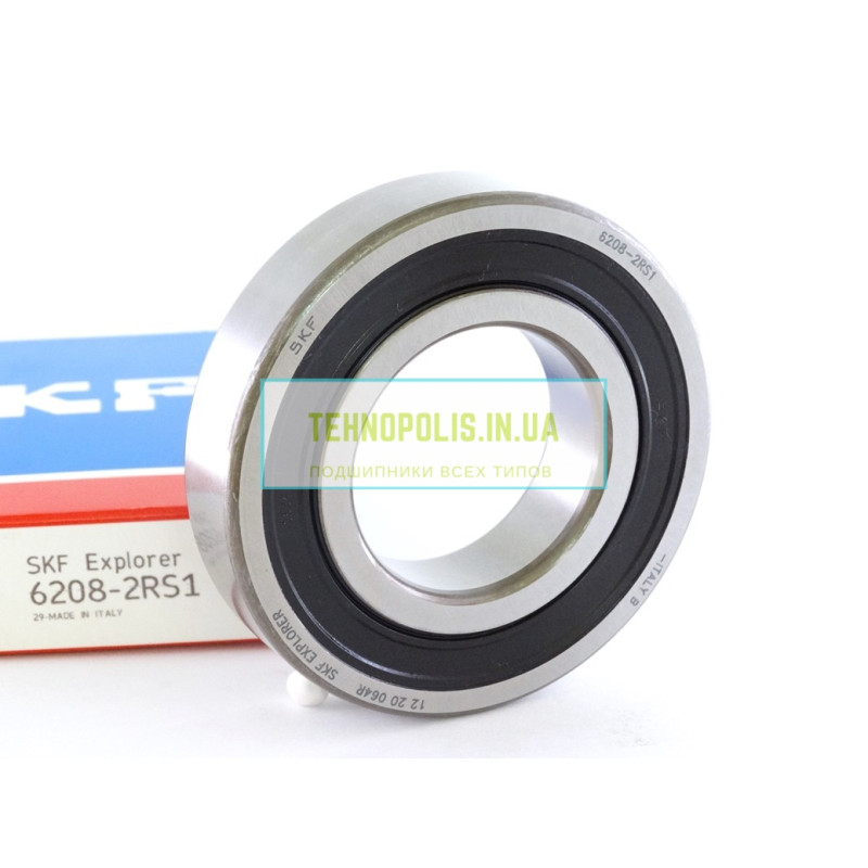 6208 2RS1 SKF Кульковий однорядний радіальний підшипник