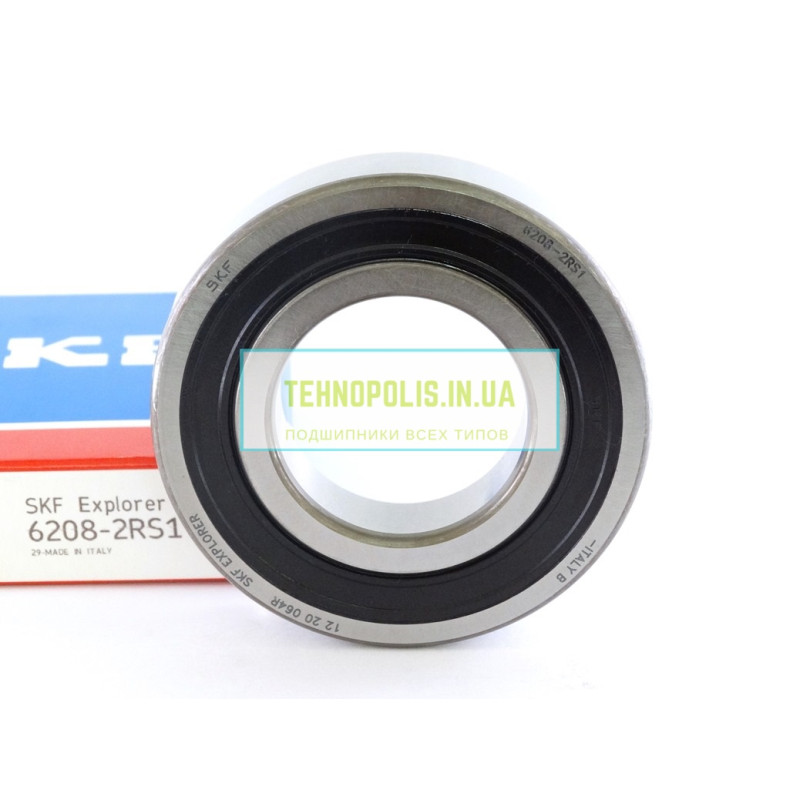 6208 2RS1 SKF Кульковий однорядний радіальний підшипник