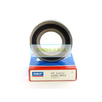 6208 2RS1 SKF Кульковий однорядний радіальний підшипник