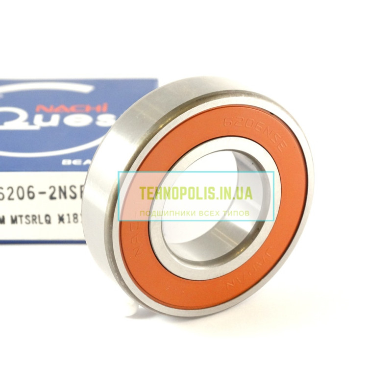 6206 2NSE9 NACHI Шариковый однорядный радиальный подшипник