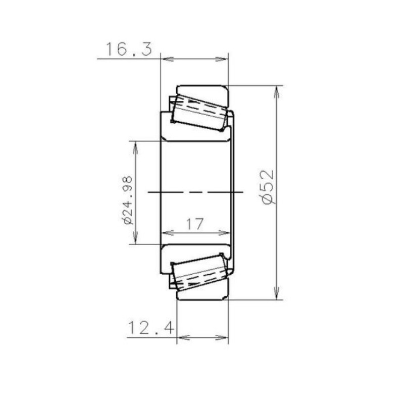 Підшипник  EC.42224.S01.H206 SNR Франція розмір 24.98х52х17