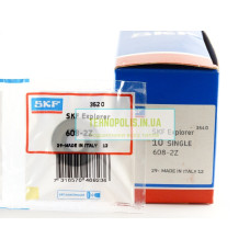 608 2Z SKF Кульковий однорядний радіальний підшипник