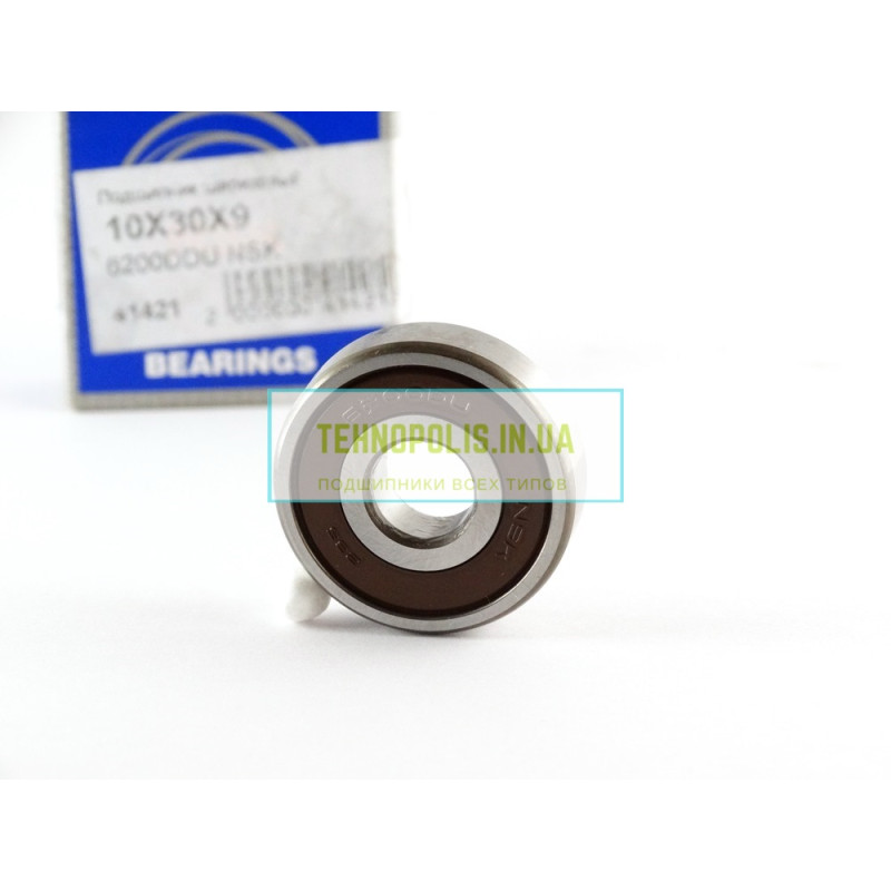6200 DDU (180200) NSK Кульковий однорядний радіальний підшипник