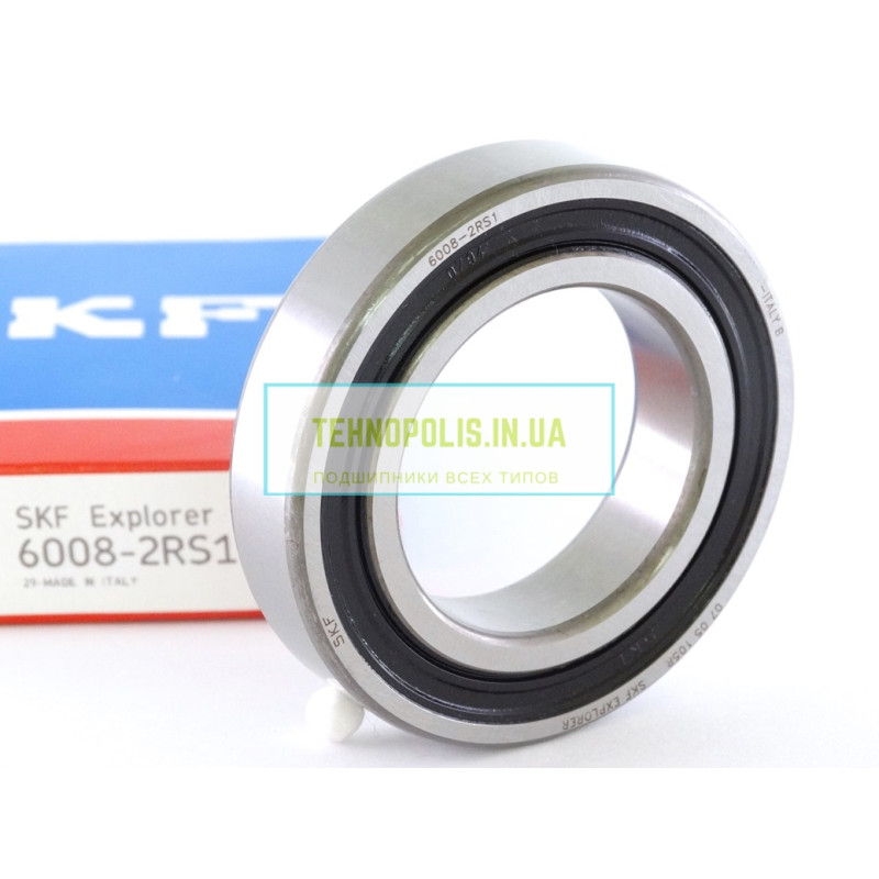 6008 2RS1 SKF Кульковий однорядний радіальний підшипник