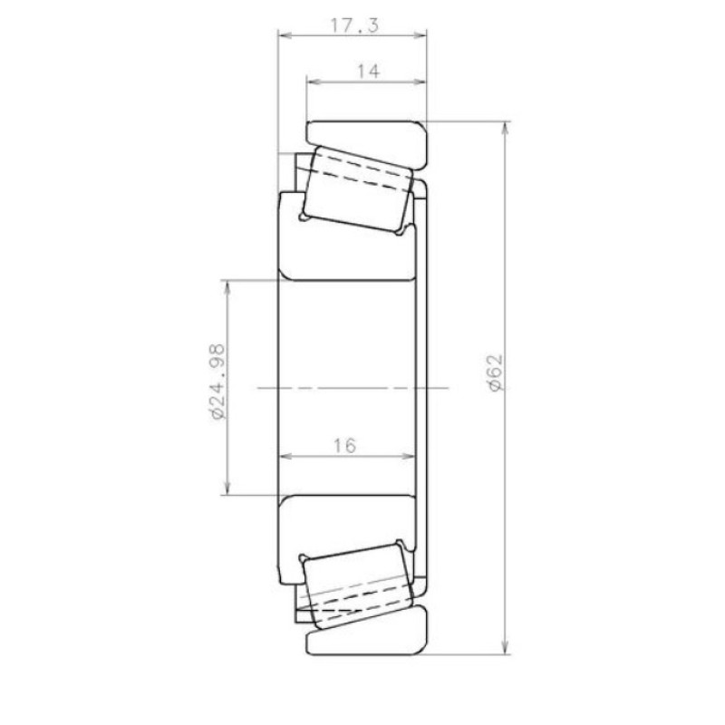 Подшипник EC.42226.S02.H206 SNR Франция размер 24.98х62х17.3