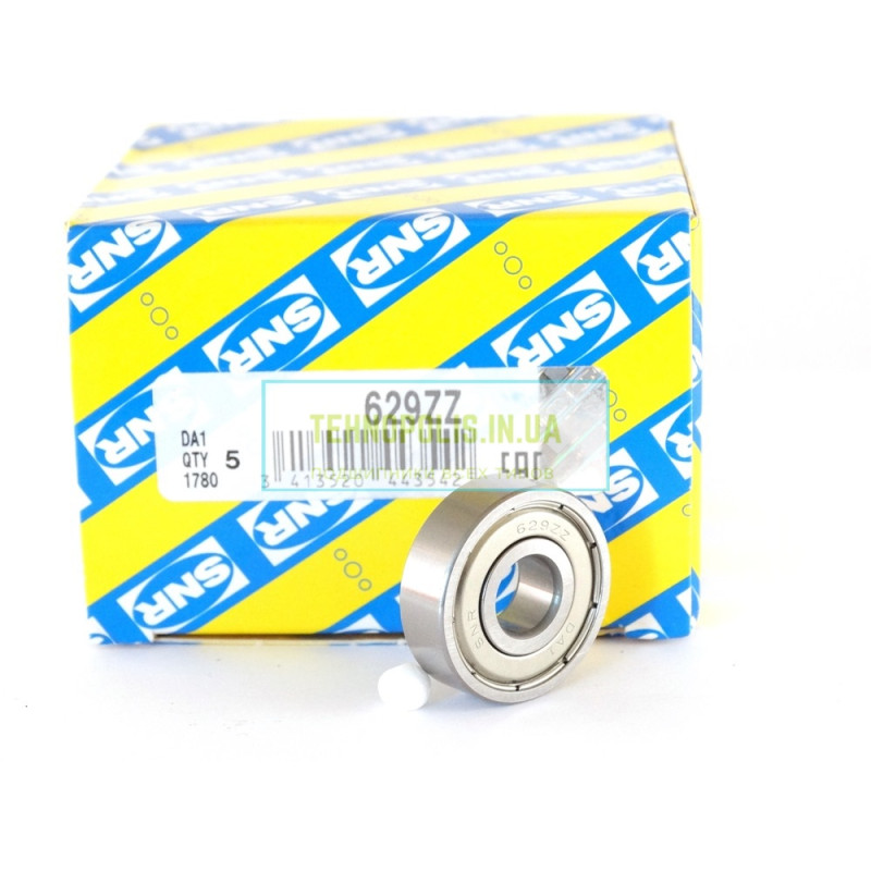 629 ZZ (80029) SNR Кульковий однорядний радіальний підшипник