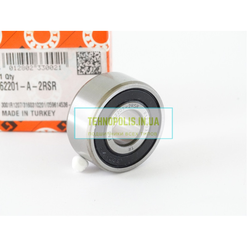 62201 2RS FAG Кульковий однорядний радіальний підшипник