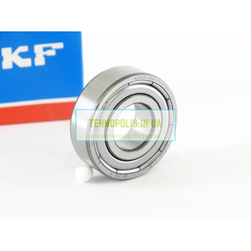 6202 2Z SKF Кульковий однорядний радіальний підшипник