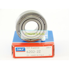 6202 2Z SKF Кульковий однорядний радіальний підшипник