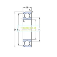 6412N (50412) VBF Шариковый однорядный радиальный подшипник c проточкой под стопорное кольцо