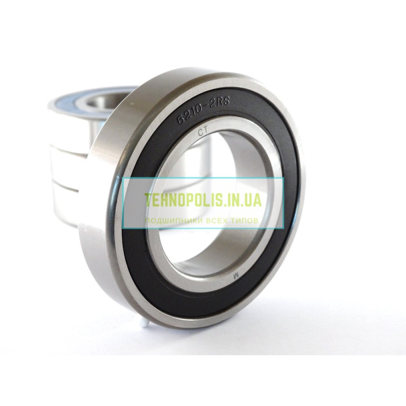 6210 2RS (180210) Китай  Шариковый однорядный радиальный подшипник