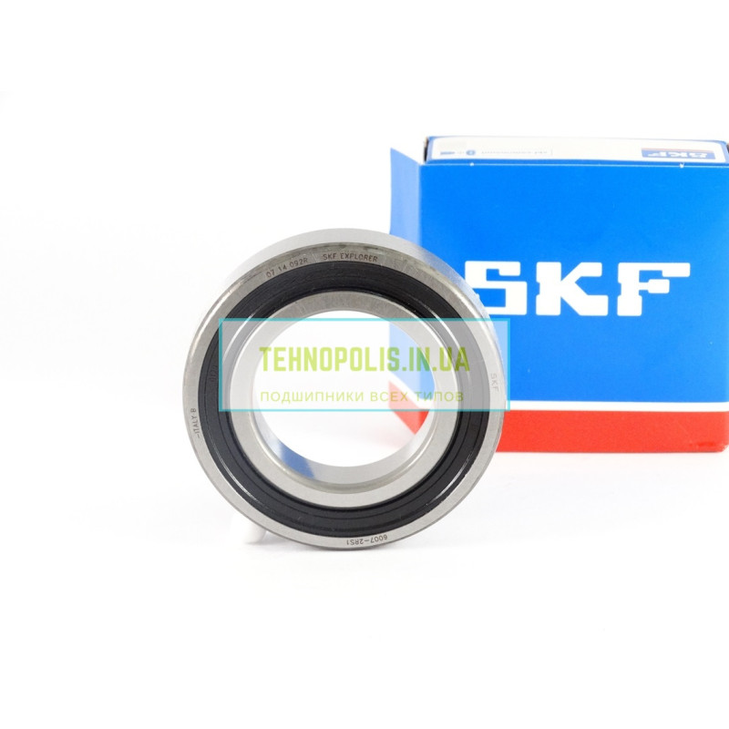 6007 2RS1 SKF Кульковий однорядний радіальний підшипник