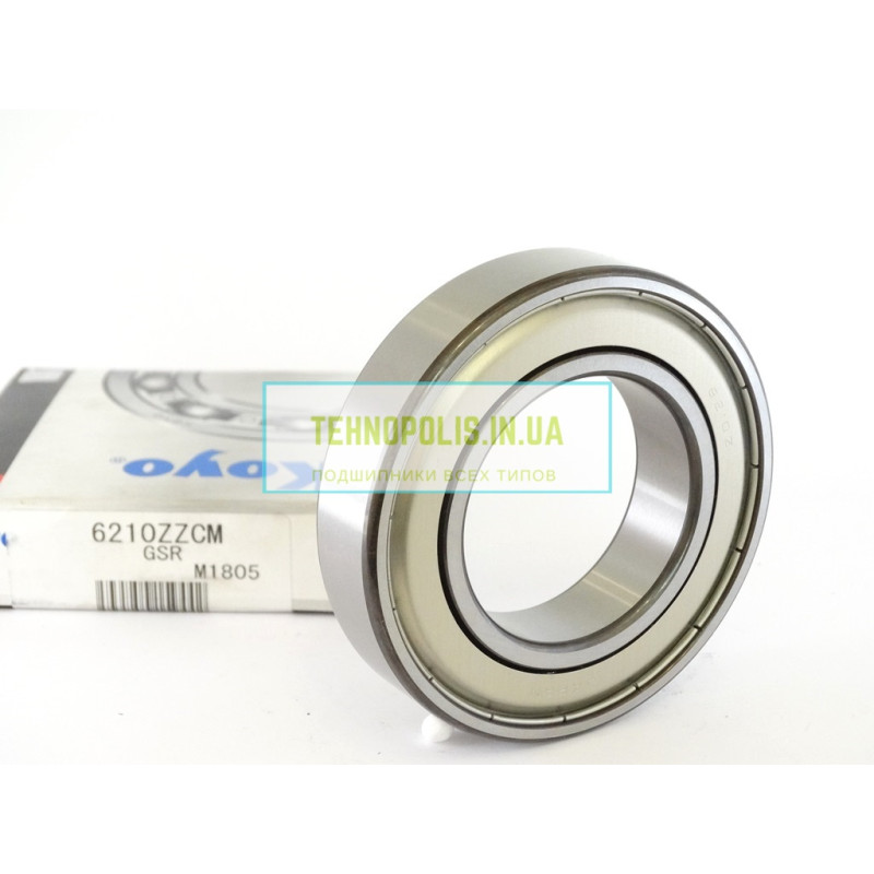 6210 ZZCM KOYO Кульковий однорядний радіальний підшипник