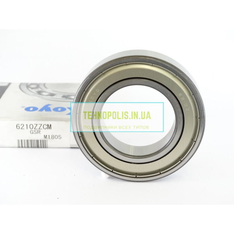 6210 ZZCM KOYO Кульковий однорядний радіальний підшипник