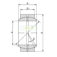 GE 015 ES (ШСП 15) CX Шарнирный подшипник скольжения