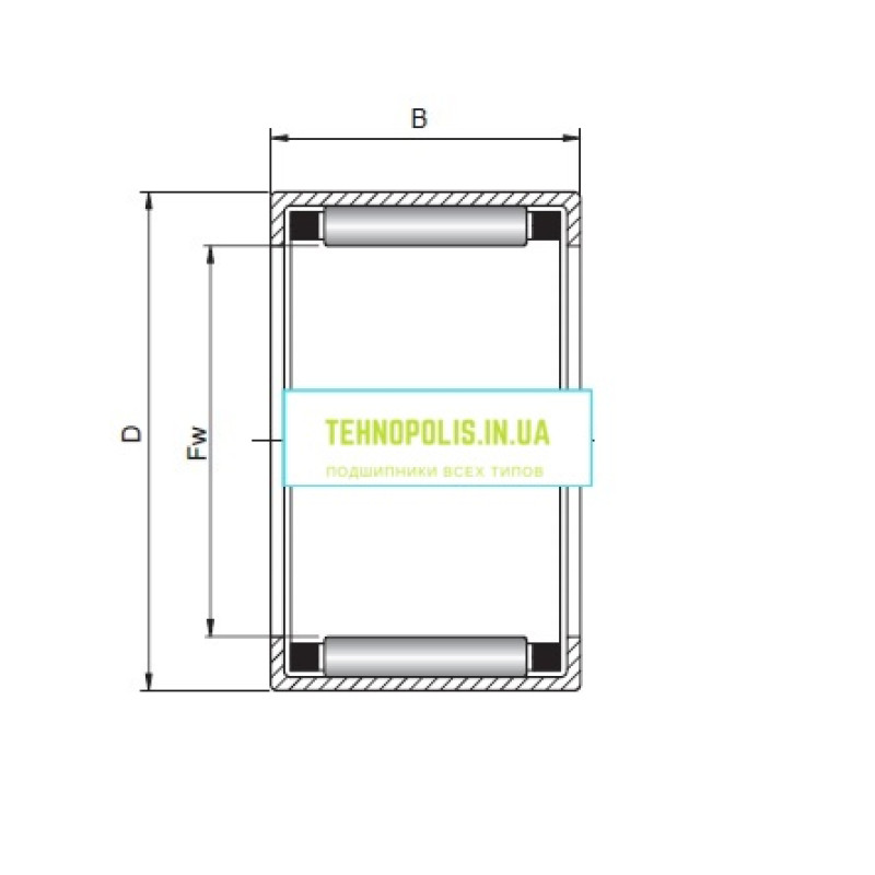 HK0810 СХ голчастий радіальний підшипник