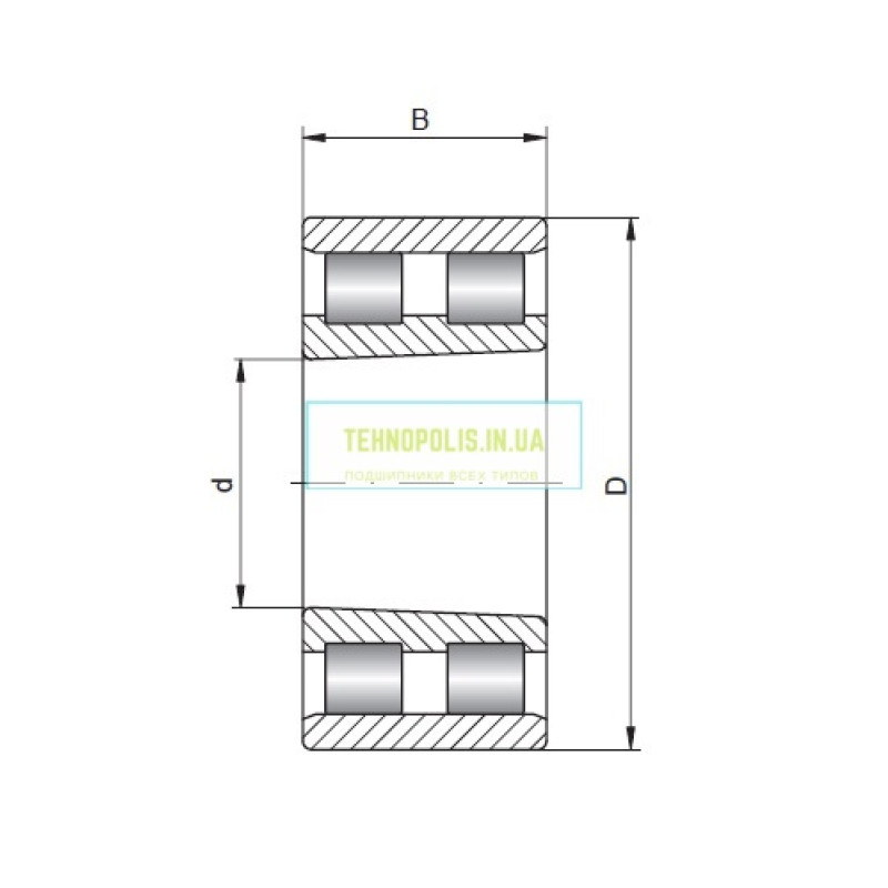 3182124 (NN3024K) FLT Роликовый радиальный двухрядный подшипник