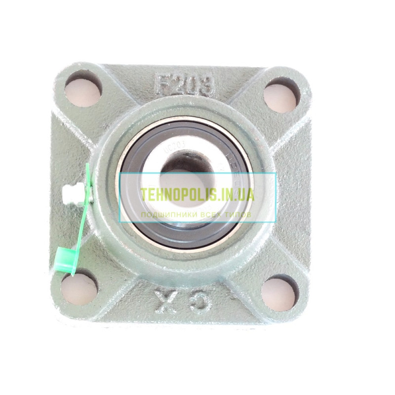 UCF 203 CX (Польша) Кульковий підшипник в литому чавунному корпусі