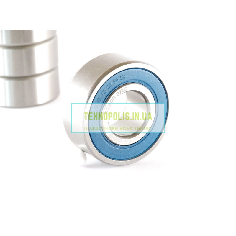 62203 2RS (180503) Китай  Шариковый однорядный радиальный подшипник