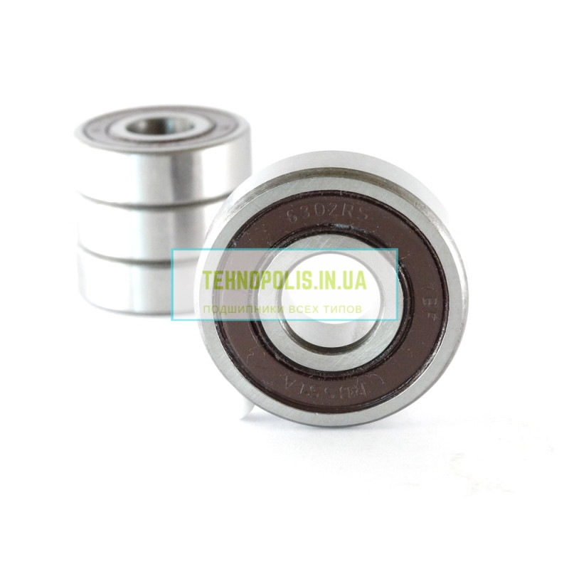 6302 2RS (180302) VBF Кульковий однорядний радіальний підшипник