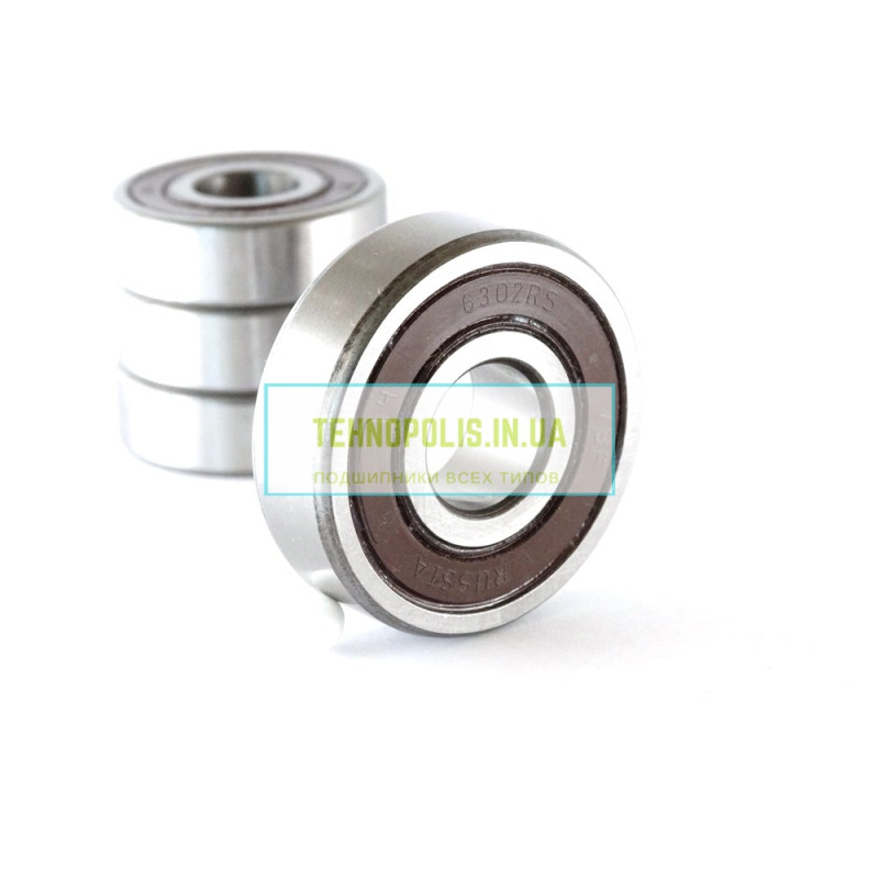 6302 2RS (180302) VBF Кульковий однорядний радіальний підшипник
