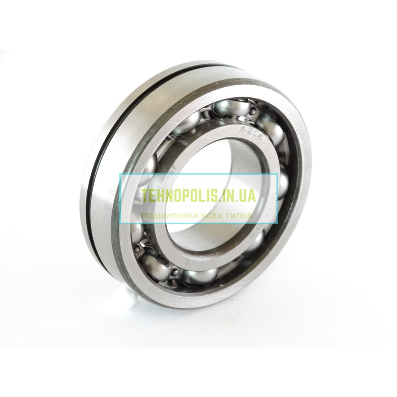 6206 N (50206) VBF Кульковий однорядний радіальний підшипник c проточкою під стопорне кільце