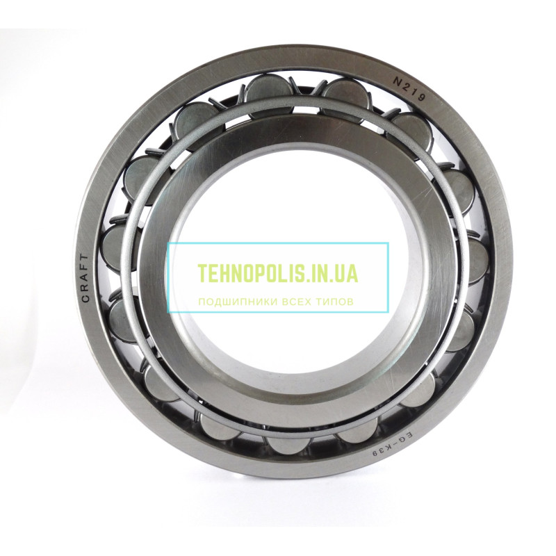 2219 (N219) CRAFT роликовый цилиндрический однорядный подшипник