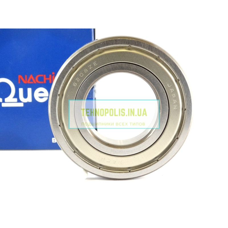 6208 ZZE NACHI Кульковий однорядний радіальний підшипник