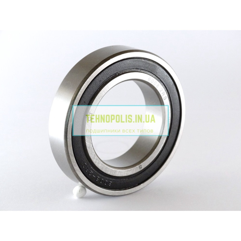 6008 2RS (180108) Китай  Шариковый однорядный радиальный подшипник