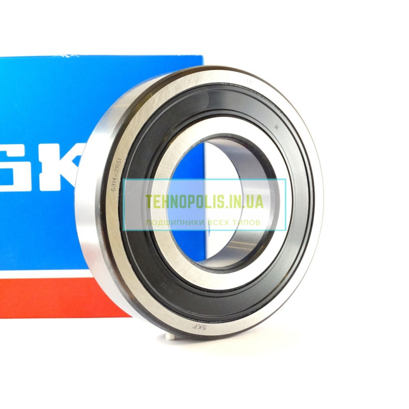 6314 2RS1 SKF Кульковий однорядний радіальний підшипник