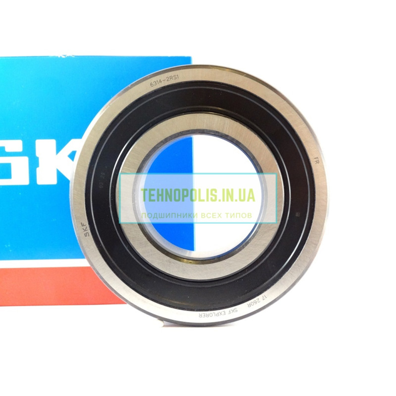 6314 2RS1 SKF Кульковий однорядний радіальний підшипник