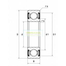 6317 2ZR C3 (80317) KINEX Шариковый однорядный радиальный подшипник