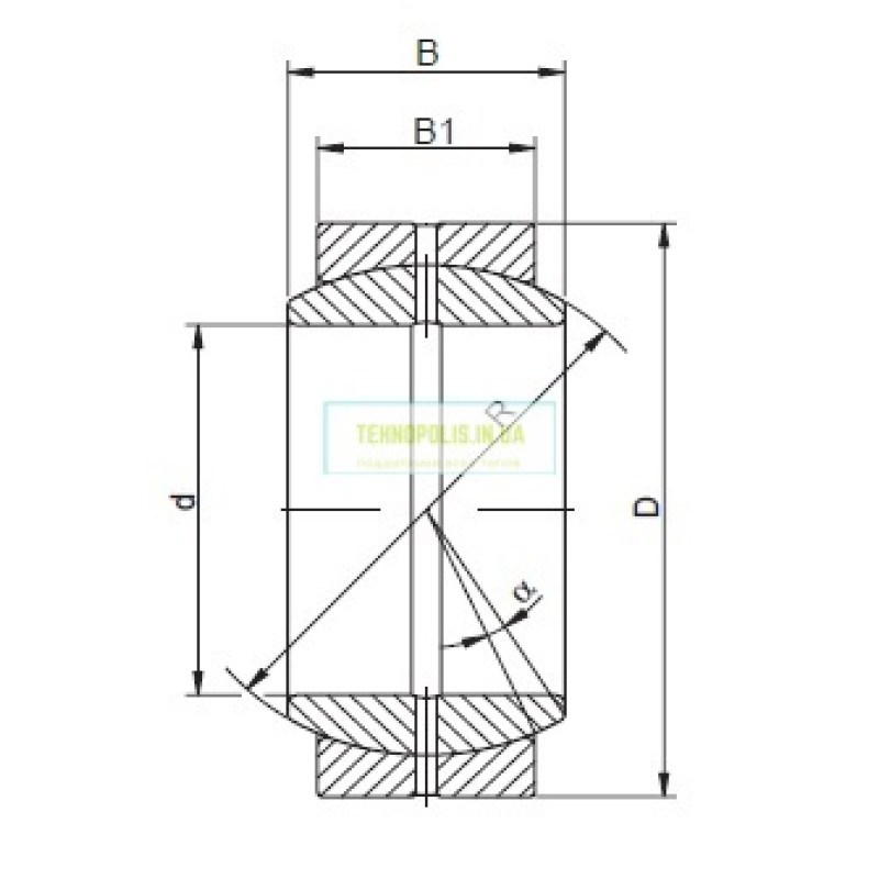 GE 035 ES (ШСП 35) АПП Шарнирный подшипник скольжения