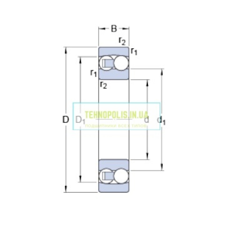 1204 HARP Шариковый двухрядный радиальный сферический подшипник