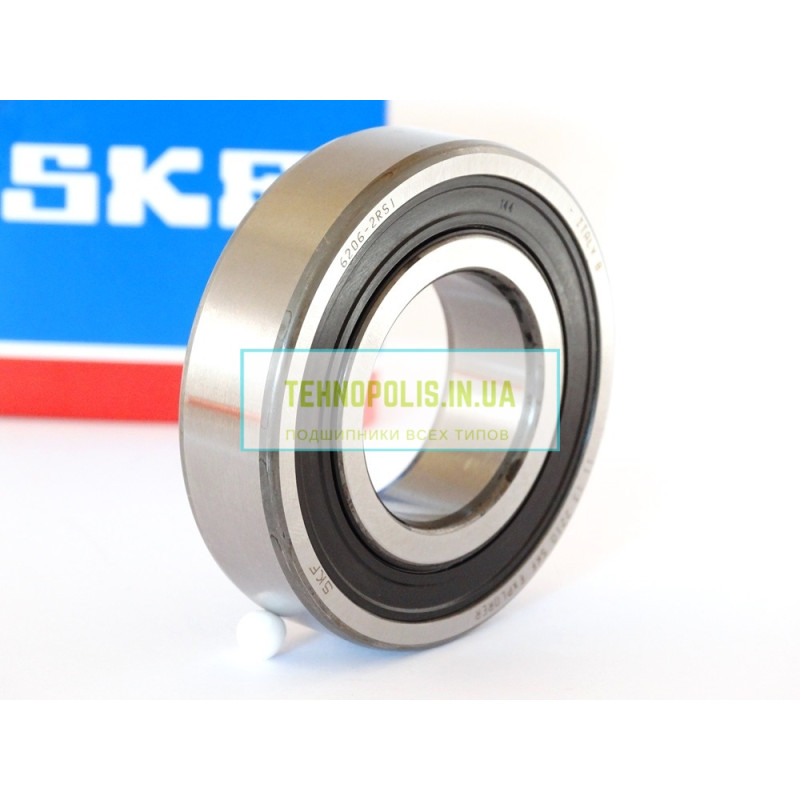6206 2RS1 SKF Кульковий однорядний радіальний підшипник